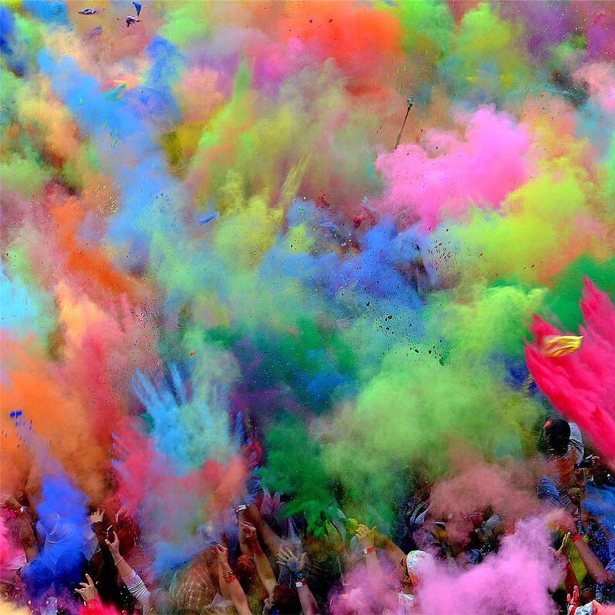 70 g Holi Farvepulver Grøn af Majsstivelse 70 g Holi Farvepulver Grøn af Majsstivelse