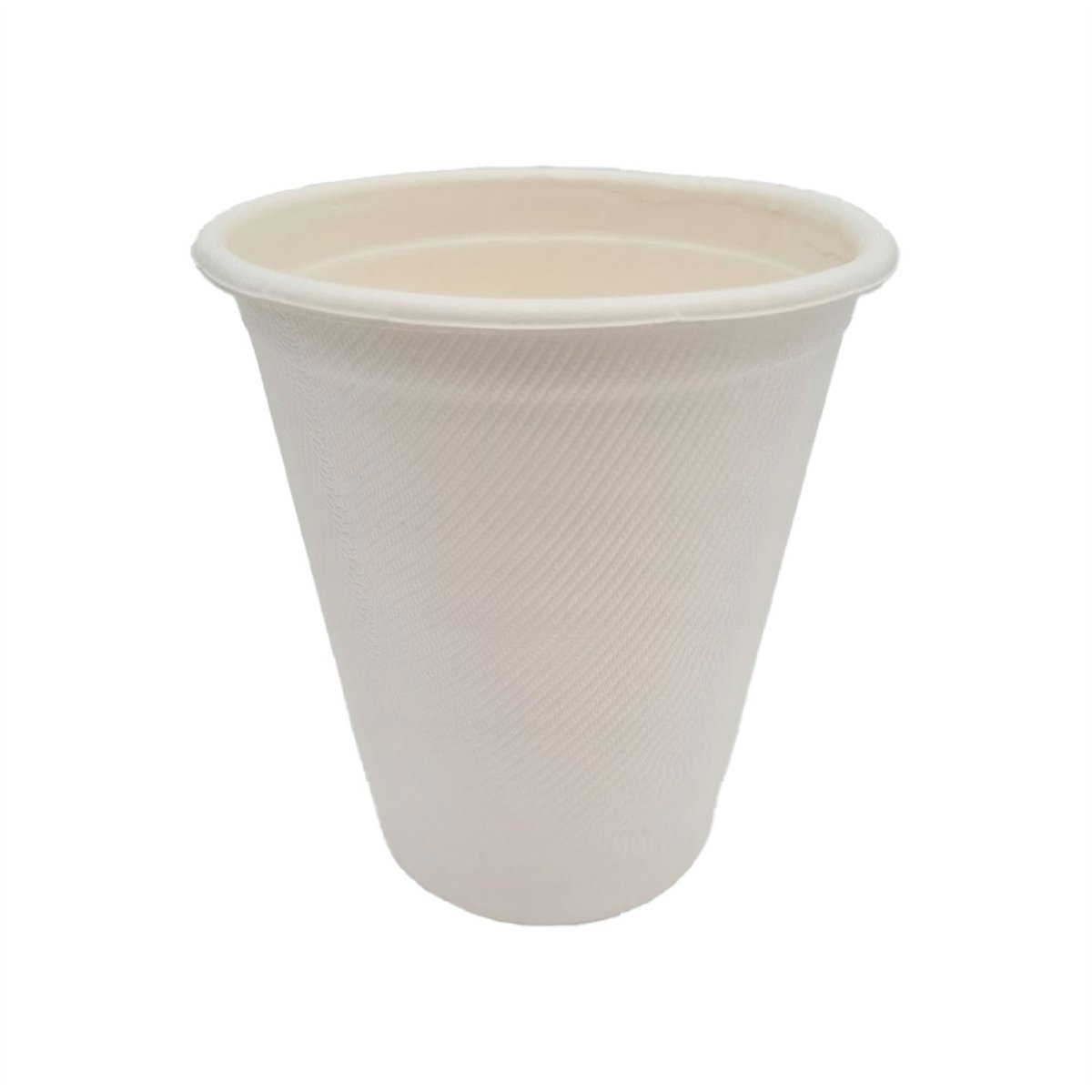 50 stk. Engangskrus sukkerrør hvid 250 ml 80 mm 50 stk. Engangskrus sukkerrør hvid 250 ml 80 mm