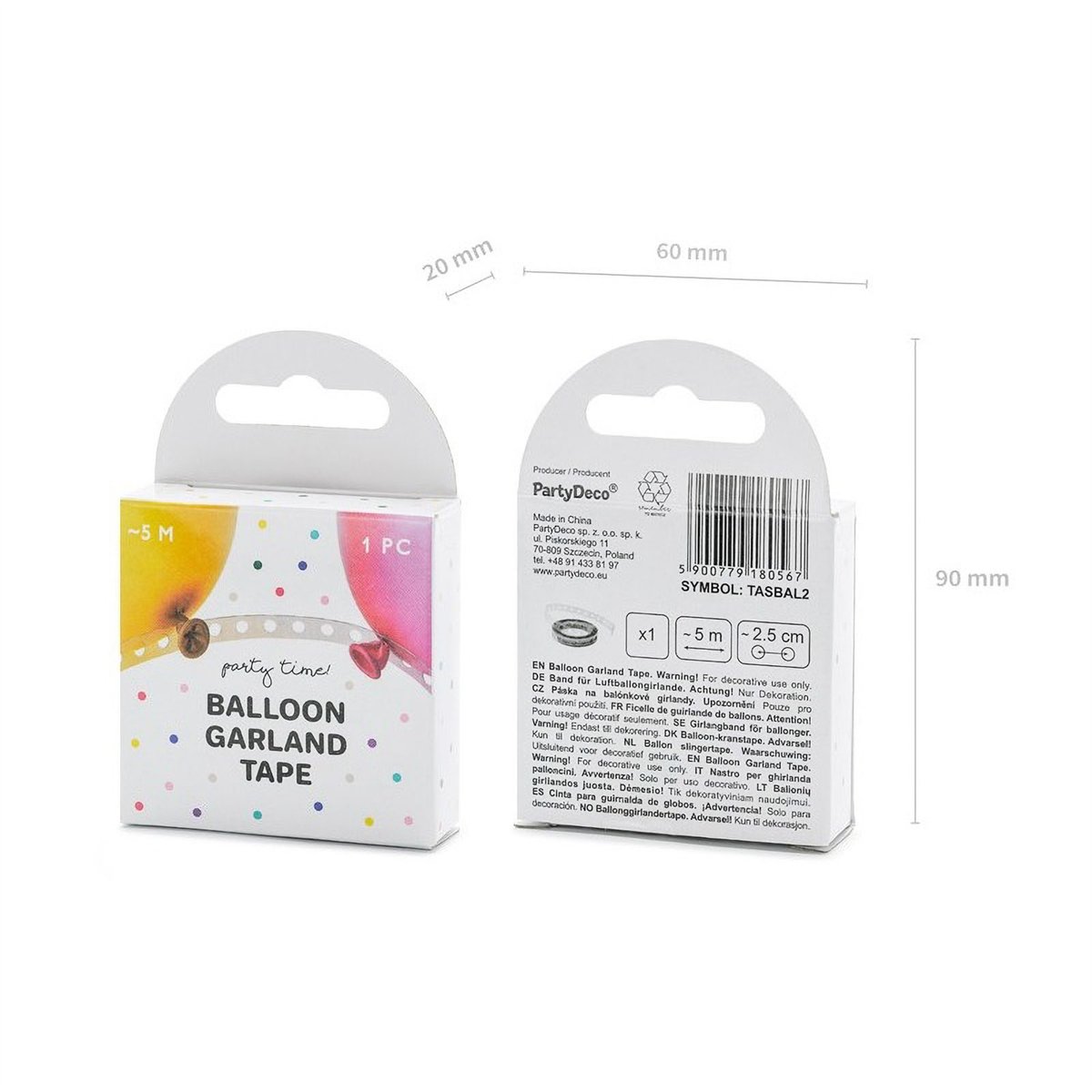 Ballonguirlande Tape 5 Meter – Byg Din Egen Ballongate Ballonguirlande Tape 5 Meter – Byg Din Egen Ballongate