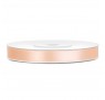Satinbånd 6mm x 25m Creme - Glat silkelook