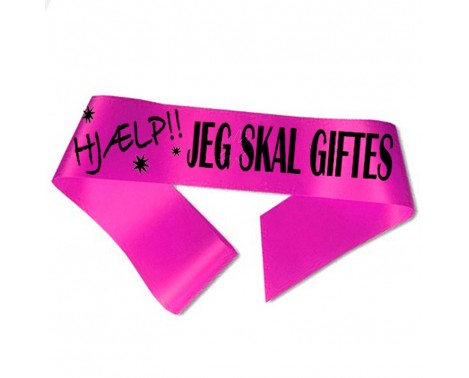 Hjælp jeg skal giftes Ordensbånd Fuchsia