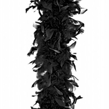 Fjerboa - Sort - 180 cm.
