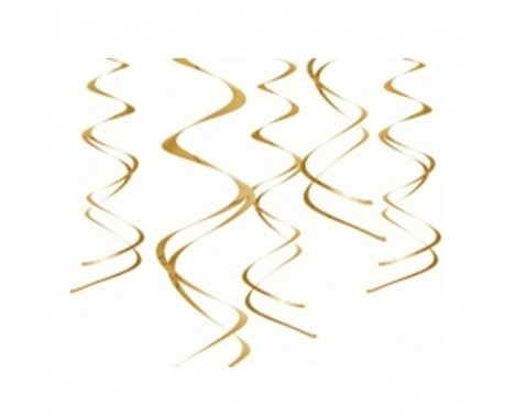 Uro - Lofts dekoration - Guld - indhold 5 stk. a 60 cm