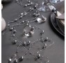 5 Stk. Sølv farvet perlekæde til dekoration - Pakke a 130 cm