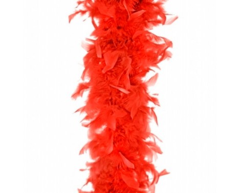 Fjerboa - Rød - 180 cm.