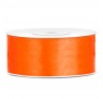 Satinbånd 25mm x 25m Orange - Glat silkelook