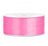 Satinbånd 25mm x 25m Pink - Glat silkelook