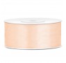 Satinbånd 25mm x 25m Creme - Glat silkelook