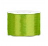 Satinbånd 50mm x 25m Lime - Glat silkelook