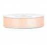 Satinbånd 12mm x 25m Creme - Glat silkelook