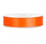 Satinbånd 12mm x 25m Orange - Glat silkelook