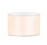 Satinbånd 38mm x 25m Lys beige - Glat silkelook