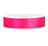 Satinbånd 12mm x 25m Mørke Pink - Glat silkelook