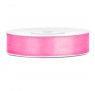 Satinbånd 12mm x 25m Pink - Glat silkelook