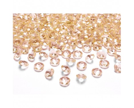 Pynte diamanter 100 stk. Guld 12mm.
