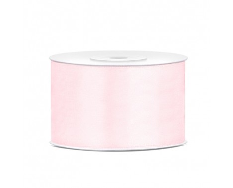 Satinbånd 38mm x 25m Lys Rosa - Glat silkelook