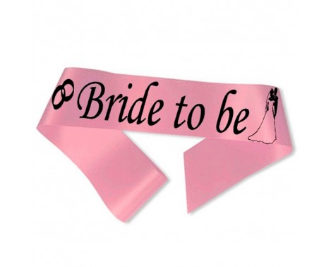 Bride to Be ordensbånd i pink