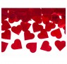 Konfettirør - Røde hjerter i papir 60 cm