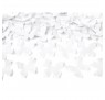 Konfettirør - Hvide sommerfugle i papir 40 cm