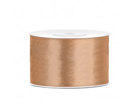 Satinbånd 38mm x 25m Guld - Glat silkelook