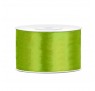 Satinbånd 38mm x 25m Lime - Glat silkelook