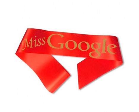 Miss Google Ordensbånd Rød