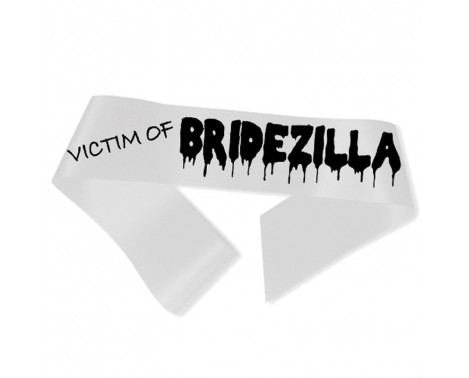 Victim of Bridezilla Ordensbånd hvid