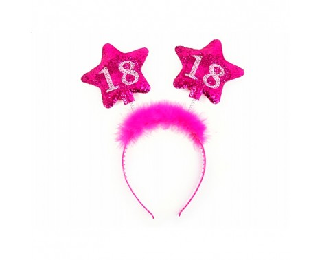 Hårbøjle Pink 18th Birthday