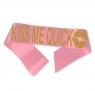 Kiss me quick ordensbånd i pink