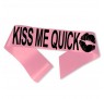 Kiss me quick ordensbånd i pink