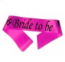 Bride to Be ordensbånd i fuchsia