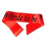 Bride to Be ordensbånd i rød