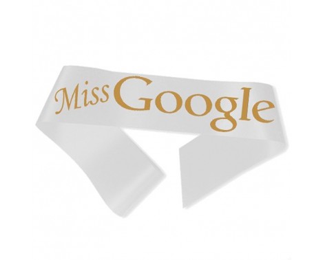 Miss Google Ordensbånd Hvid Miss Google Ordensbånd Hvid