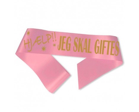 Hjælp jeg skal giftes Ordensbånd Pink