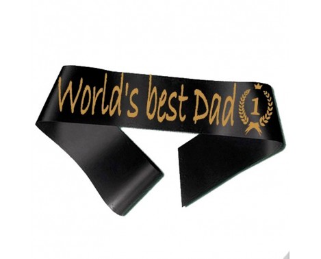 World´s best Dad Ordensbånd Sort World´s best Dad Ordensbånd Sort
