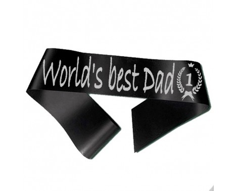 World´s best Dad Ordensbånd Sort World´s best Dad Ordensbånd Sort