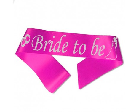 Bride to Be ordensbånd i fuchsia