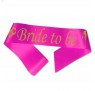 Bride to Be ordensbånd i fuchsia