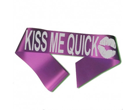 Kiss me quick ordensbånd i lilla Kiss me quick ordensbånd i lilla