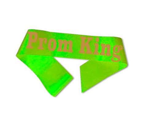 Prom King Ordensbånd neon Grøn Prom King Ordensbånd neon Grøn