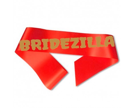 Bridezilla Ordensbånd rød