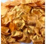 Rosenblade 100 stk metallic guld silke