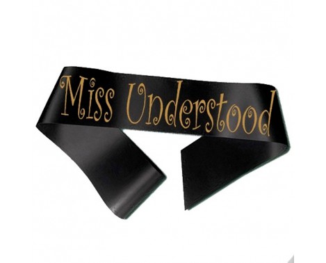 Miss Understood Ordensbånd Sort Miss Understood Ordensbånd Sort
