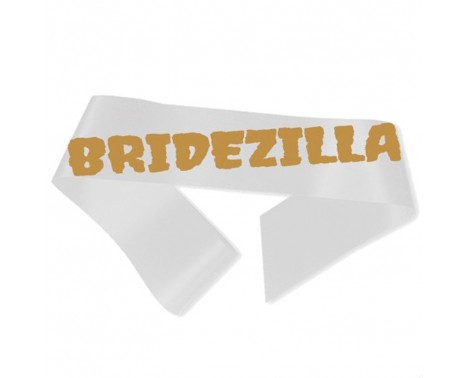 Bridezilla Ordensbånd Hvid Bridezilla Ordensbånd Hvid