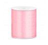 Satinbånd 100mm x 25m Lys Pink - Glat silkelook