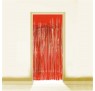 Rød Lametta - Dørforhæng - 0,9 x 2,5 meter