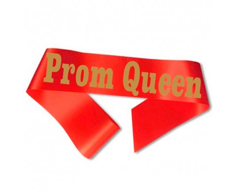 Prom Queen Ordensbånd Rød