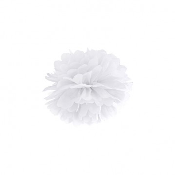 Pom Pom Hvid Silkepapir 25 cm – Skaber elegance til enhver festlig lejlighed