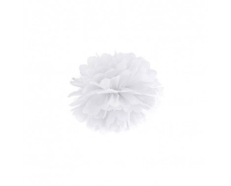 Pom Pom Hvid 25 cm