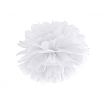 Pom Pom Hvid Silkepapir 35 cm – Skaber elegant atmosfære til enhver fest